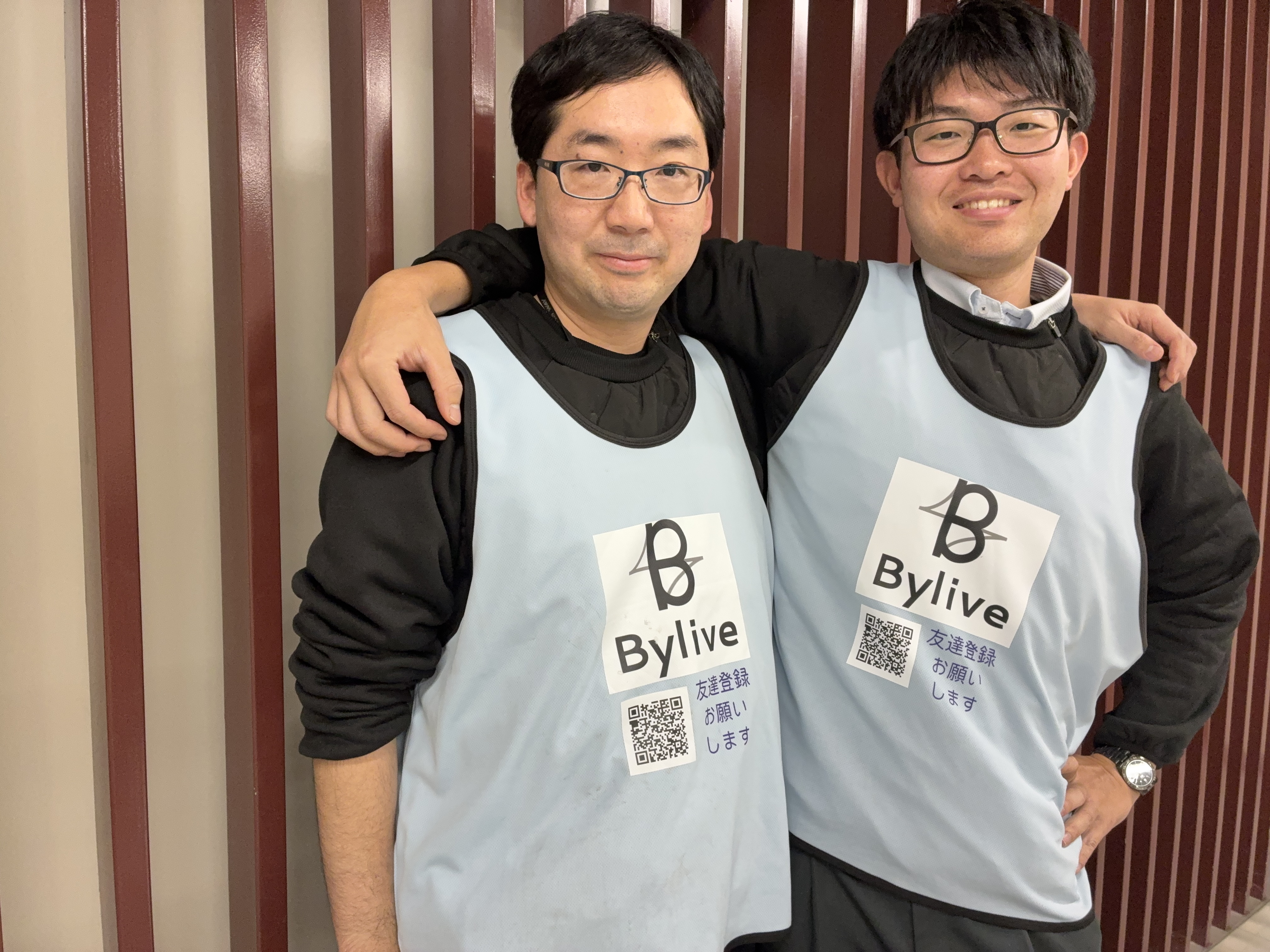 株式会社Bylive 代表取締役社長 河之口 敦史（左）、副社長 大西 裕也（右）